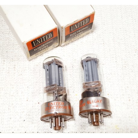 6L6GAY UNITED USA Pair  NOS-NIB (V5 - V6)