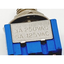 MTS-2 Mini Interr/Deviatore doppio 250VAC 3A -125VAC 6A