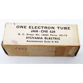 6J6 - ECC91 - 6N15 Sylvania JAN - CHS USA NOS-NIB 1952 year Single (V4)