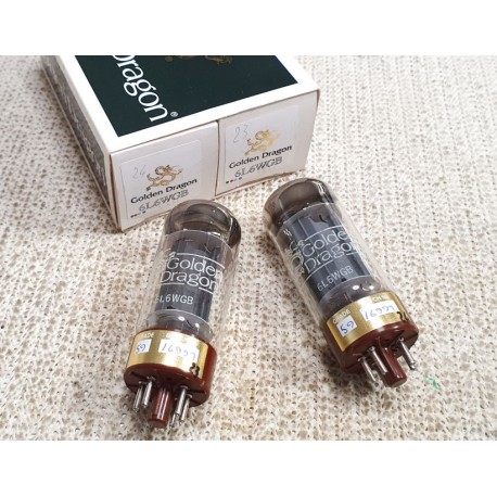 6L6WGB-5881 Golden Dragon NOS-NIB 1995 Pair (V23-24)