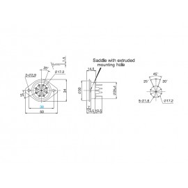8 pin Noval PCB Belton VT8-PTS 8 pin Noval PCB Belton VT8-PTS