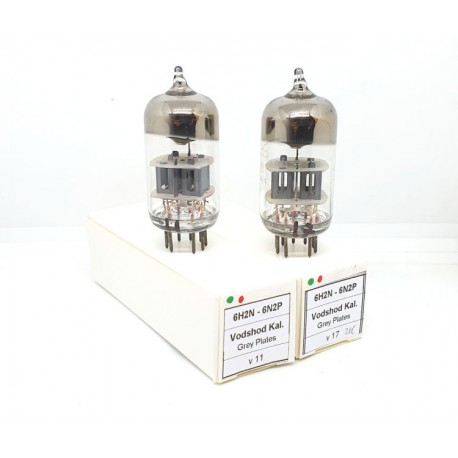 6H2N - 6N2P Vodshod Russia Grey Box Plates NOS Pair (v11 - v17)