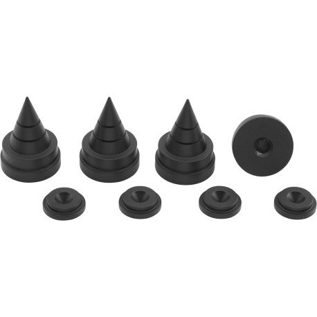 Spikes S2000 Black Oehlbach - Set 4 punte coniche colore nero con sottopunta
