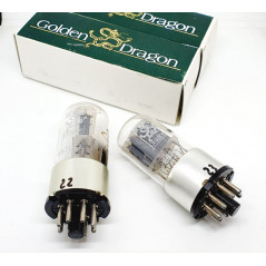 6SL7GT Golden Dragon NOS-NIB anni 2000 Coppia (v22- v23)