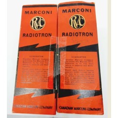 6V6G - VT107A JAN Marconi Radiotron RVC Canada NOS-NIB 1950 Pair (v1 - v2)