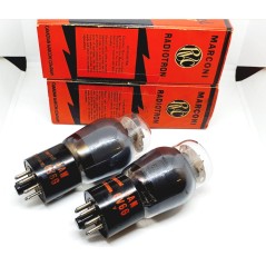 6V6G - VT107A JAN Marconi Radiotron RVC Canada NOS-NIB 1950 Pair (v1 - v2)