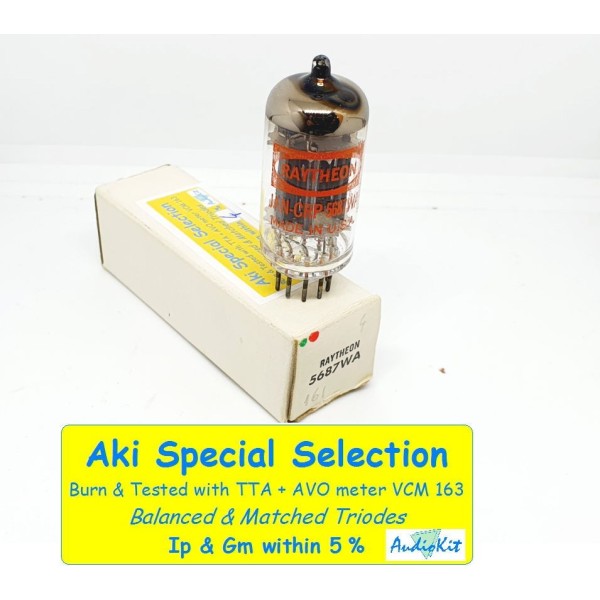 5687WA JAN-CRP Raytheon red print USA NOS-NIB - 4% SPECIAL SELECTION - Single (V161)