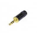 NYS-231BG LL  Mini Jack Stereo 3,5 GOLD Black Body Neutrik Rean 8mm