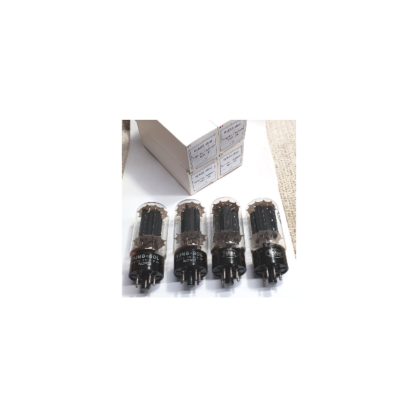 6L6GC Clear TUNG-SOL - Baldwin - RCA USA anni 60 Quartetto NOS (V28-29-30-31)