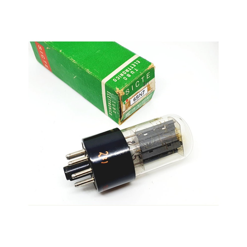 6SN7 Sicte Italy Pavia NOS-NIB Singola (v 271)
