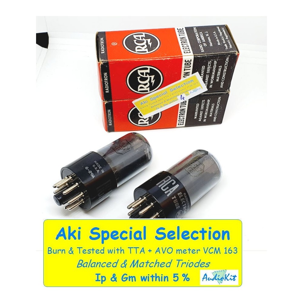 6SL7GT - VT229GT RCA USA  NOS-NIB - 5% SPECIAL SELECTION - Coppia (v45 - v66)
