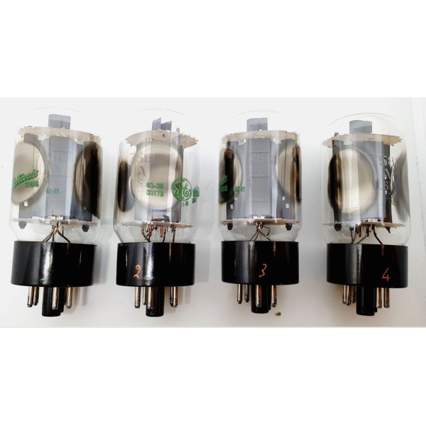 7581A General Electric USA NOS Quartet (V5-6-7-8)