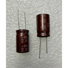 22uf 450v Elna RJ4 105° - condensatore elettrolitico verticale