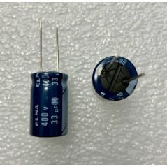 33uf 400v Elna RE3 - condensatore elettrolitico verticale