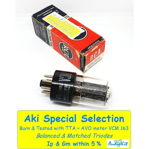 6SN7 GTB RCA USA NOS-NIB  anni 50-60 / 50-60's years- 1% SPECIAL SELECT - Singola Usata  (v 283)