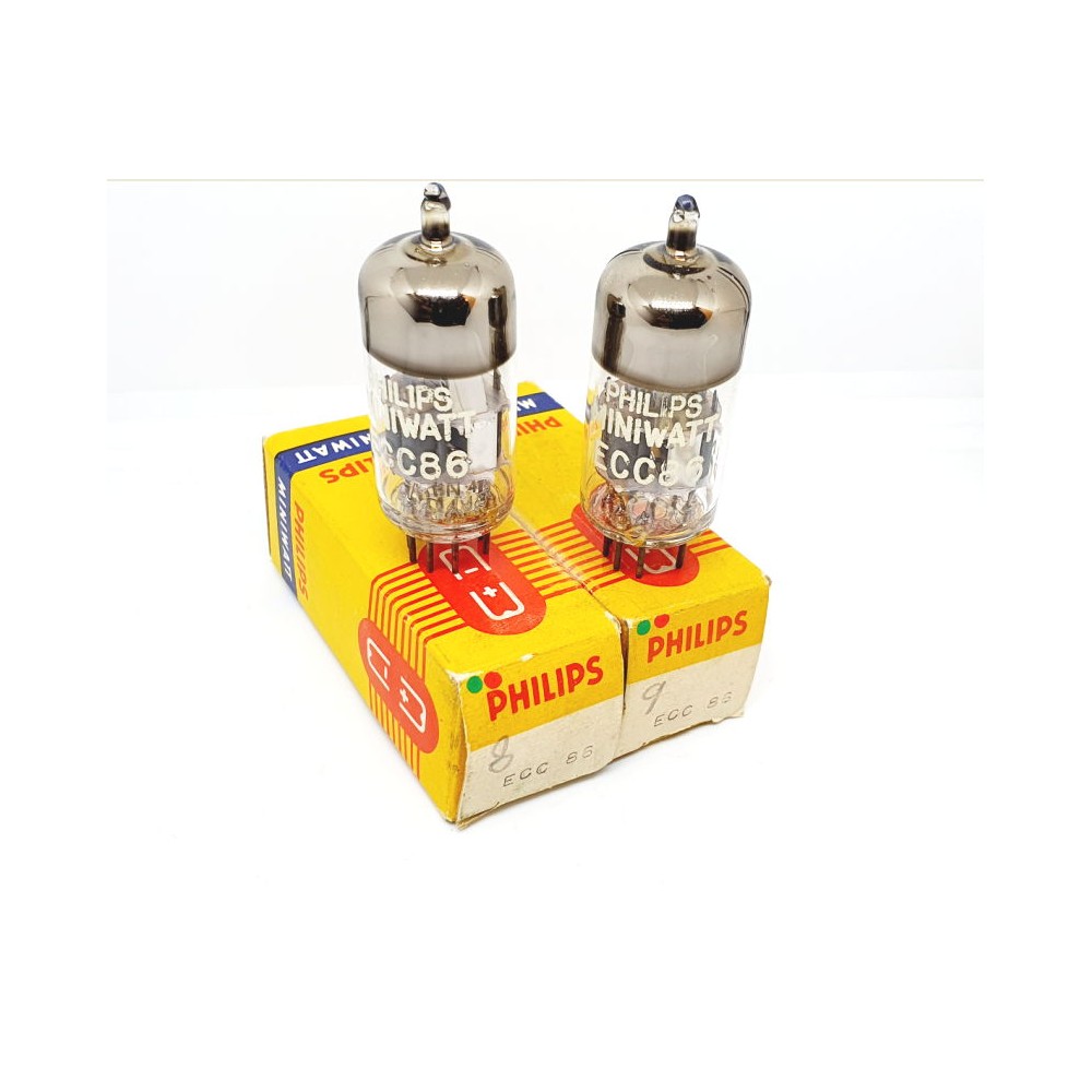ECC86 - 6GM8 Philips Miniwatt NOS-NIB Coppia (v8 - v9)