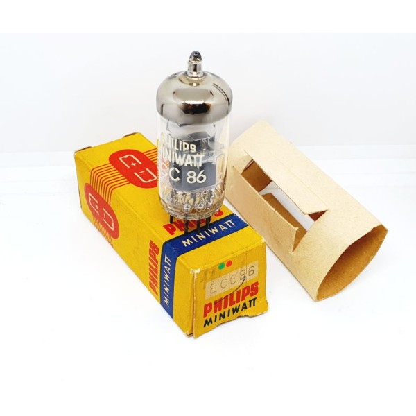 ECC86 - 6GM8 Philips Miniwatt NOS-NIB Singola (v11)