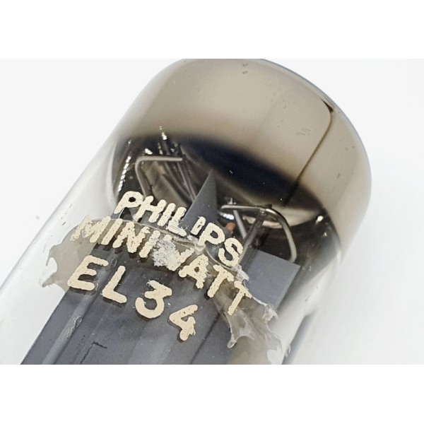 EL34 Philips Xf4 D-D Getter 1957-62 UOS RARE Single Used (v70)