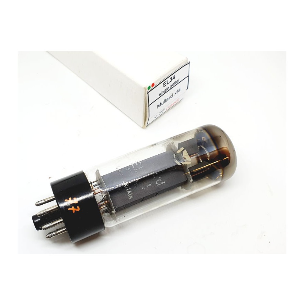 EL34 Mullard Great Britain Xf4 UOS 1976-80 SingleUsed (v77)