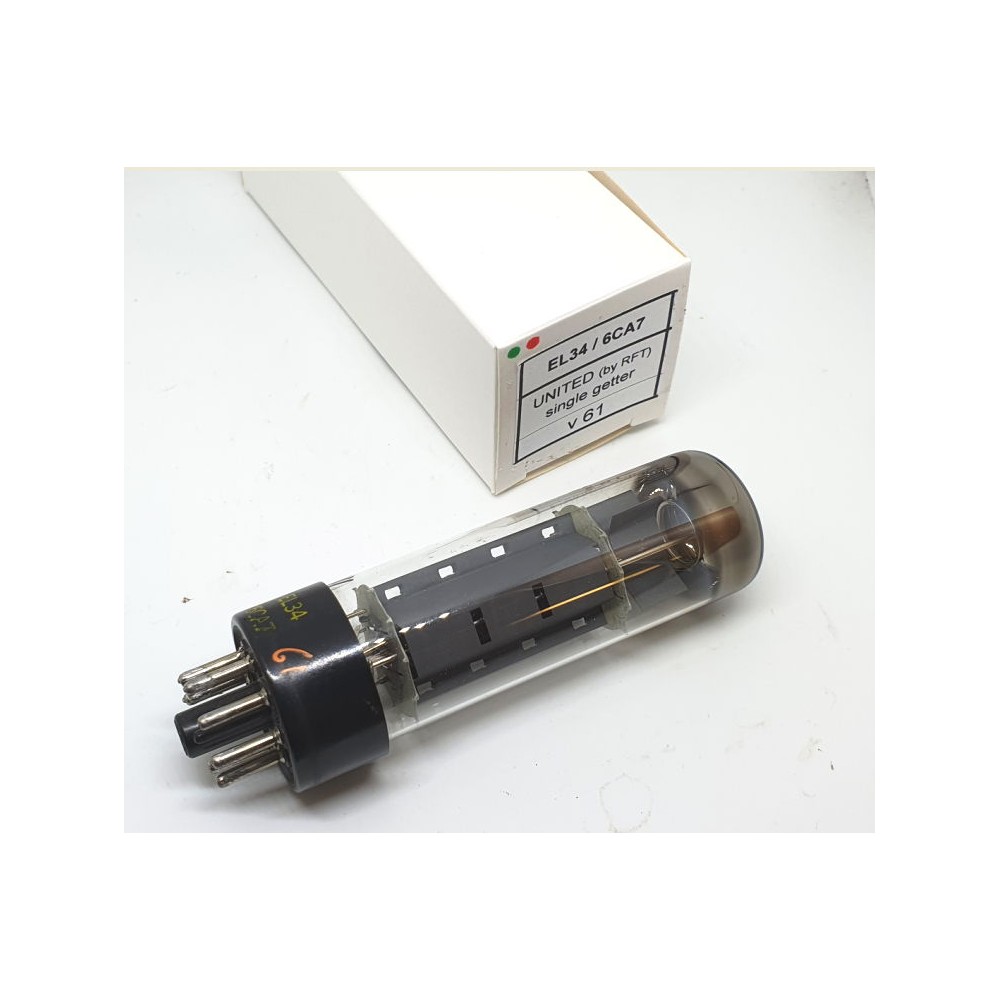 EL34 UNITED by RFT Germany/ Hungary NOS Singola (v61)