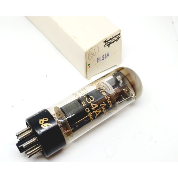 EL34A Electron Tube Cina NOS Singola (v86)