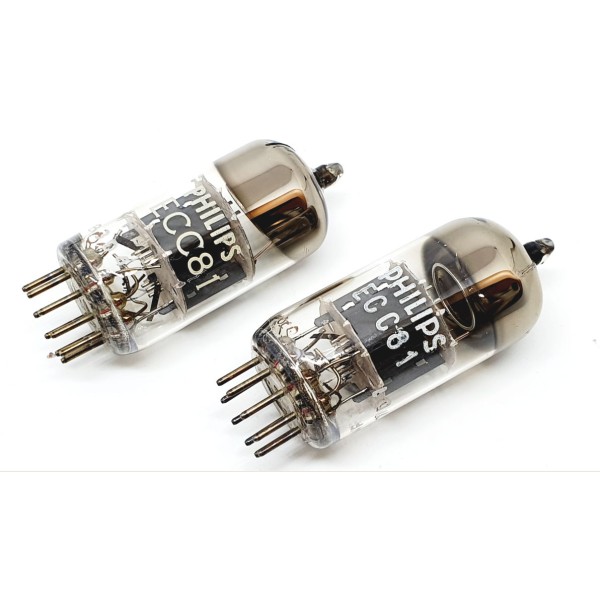 12AT7 - ECC81 Philips / Mullard NOS-NIB Pair (v279 - v281)