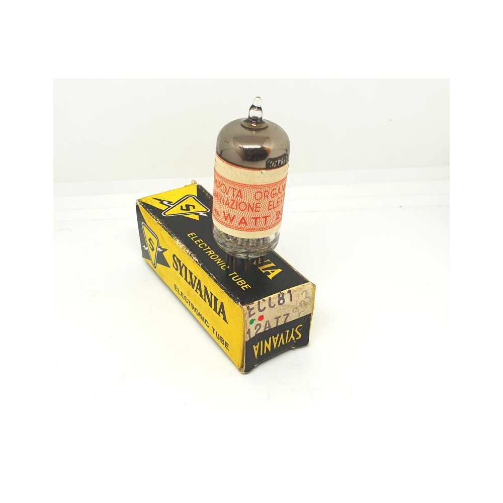 12AT7 - ECC81 SYLVANIA  USA NOS-NIB Rara da collezione / Rare Collectible Single (v293)