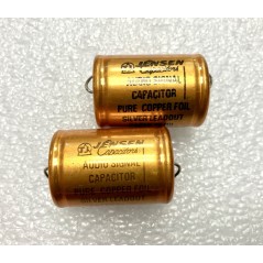 Jensen 0.22uf 630v - Coppia Condensatori Carta e Olio in Rame
