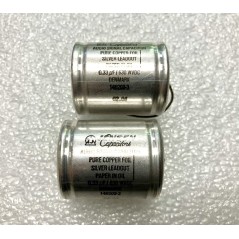 Jensen 0.33uf 630v - Coppia Condensatori Carta e Olio in Rame
