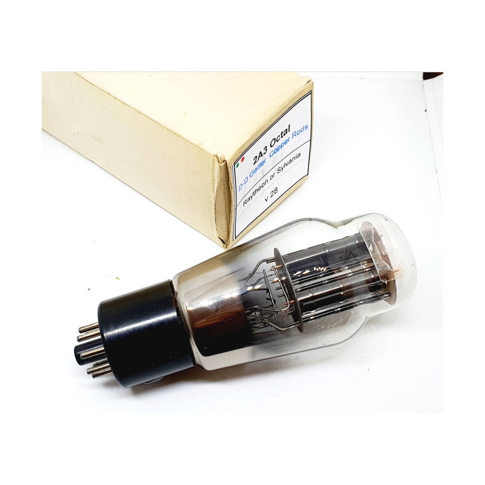 2A3 OCTAL BASE Raytheon o Sylvania NOS RARA Singola (v28)