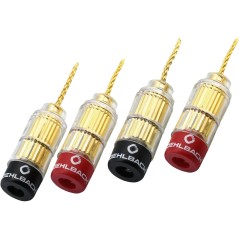 Oehlbach Banana Flex - Set 4 pezzi connettori a banana