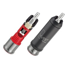 copy of WBT-0114 Cu RCA Maschi plug - 4 PEZZI confezione