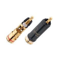 WBT-0102 Cu RCA Maschi plug - 4 PEZZI confezione