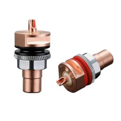 Viborg RC101 Coppia - RCA da pannello in rame puro a serraggio