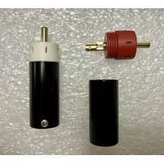 RCA bullet 9B (red/white) - Connettori RCA (COPPIA)