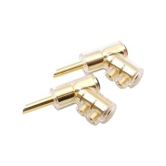 BPM112 Red/Black (PAIR) angled exp banana plug