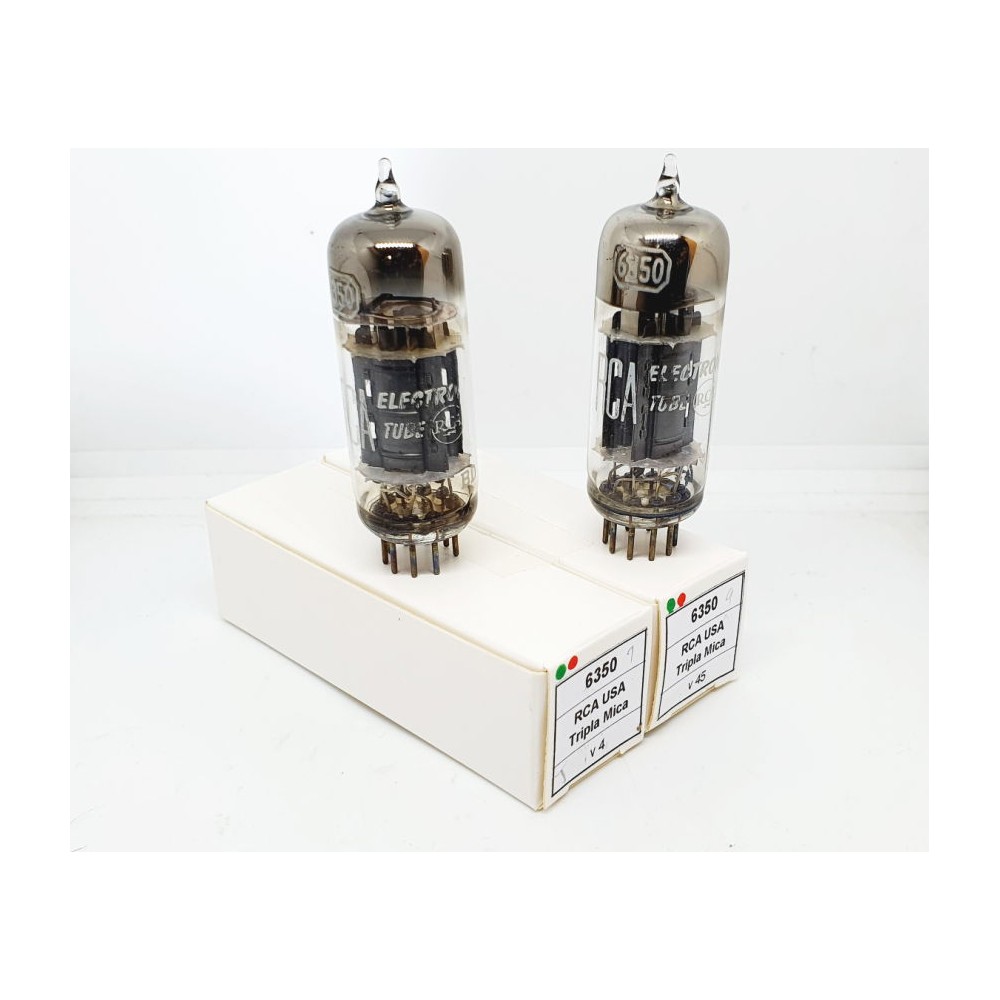 6350 RCA USA NOS 1958 Tripla Mica Coppia (V4 - V45)