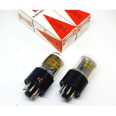 6EM7 - 6EA7 Raytheon USA NOS-NIB Coin Base Coppia (v11 - v12)