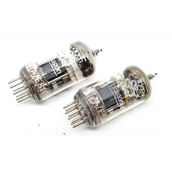 12AT7A - E81CC Golden Dragon NOS-NIB - 3% SPECIAL SELECTION - Pair (v296 - v297)