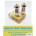 ECC803S-12AX7 Tung-Sol Gold - 3% SPECIAL SELECTION - Pair (v428-v431)