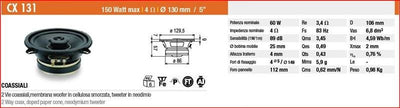 Ciare CX131 - Altoparlante coassiale Car Audio
