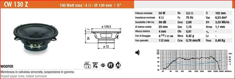 Ciare CW130 Z - Midwoofer Car Audio
