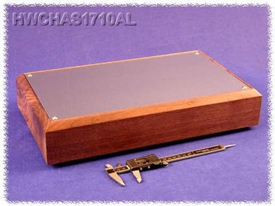 Hammond HWCHAS1710AL Contenitore in Legno - Top in Alluminio Naturale