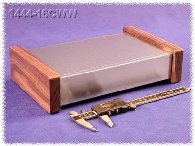 Hammond 1444-16CWW Contenitore in Alluminio Naturale - Fianchi in Legno