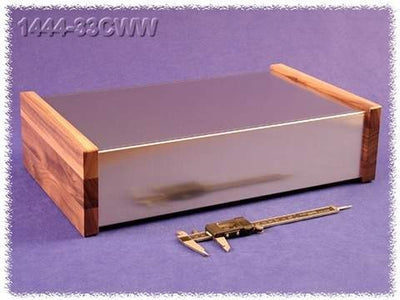 Hammond 1444-33CWW Contenitore in Alluminio Naturale - Fianchi in Legno