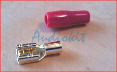 Faston F 6,3 Gold Red
