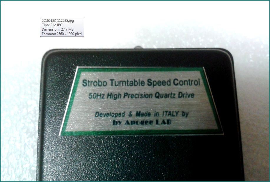Turntable Strobo Quartzed 50Hz 