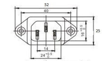 IEC Socket FILTER 6A