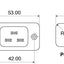 IEC Socket  Big 20A (Horizontal Contact)