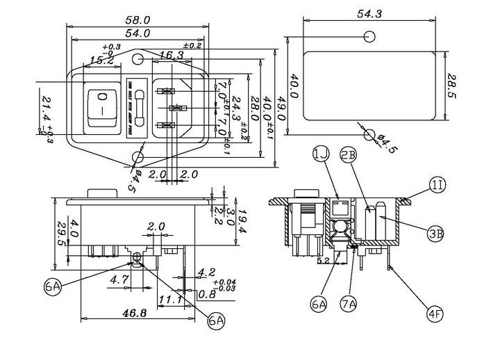 IEC Socket Switch KA